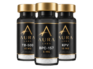Recovery Stack: BPC-157, TB-500, and KPV research peptide vials
