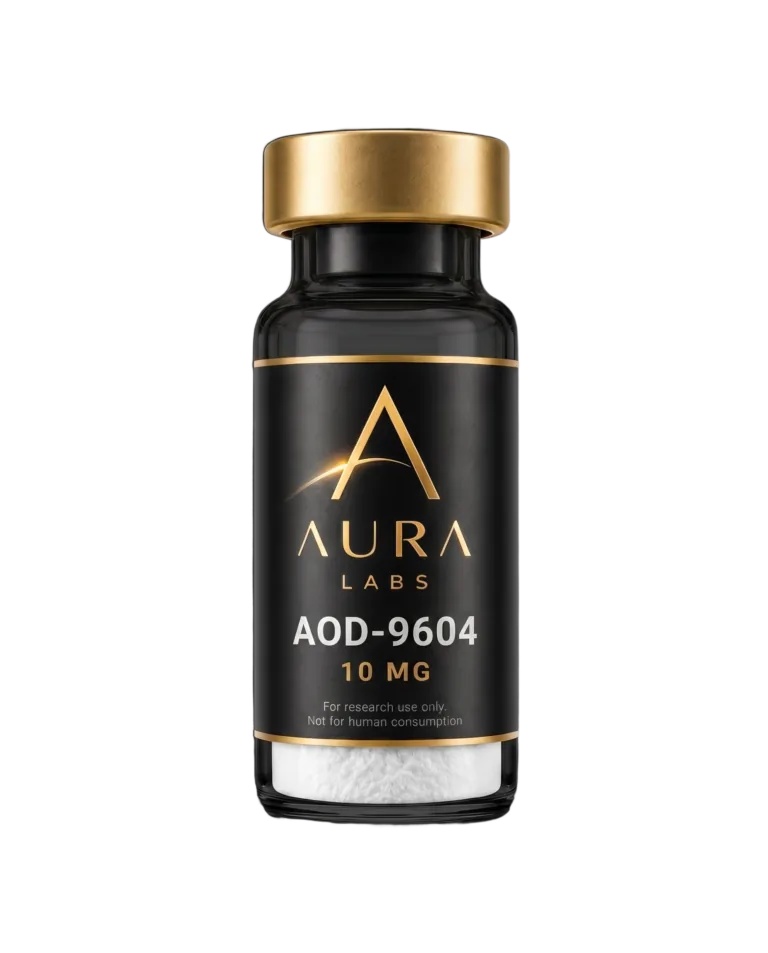 AOD-9604 10 MG research peptide vial - Aura Labs