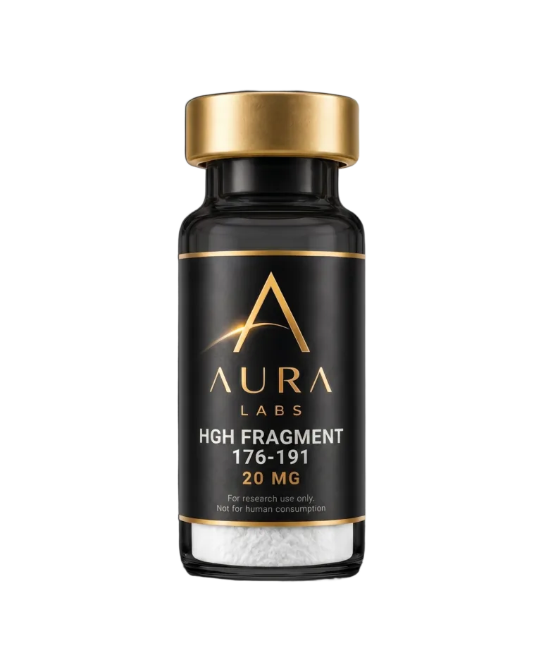 HGH Fragment 176-191 20 MG research peptide vial - Aura Labs