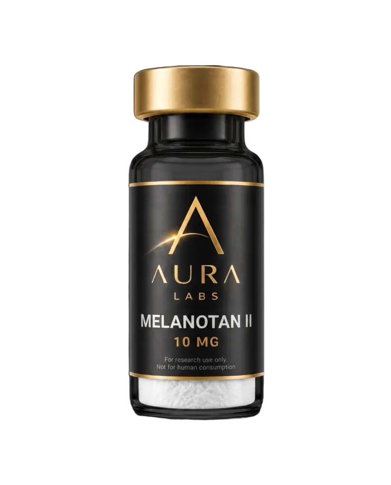 Melanotan II 10 MG research peptide vial - Aura Labs