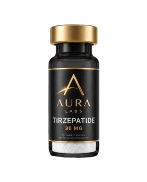 Tirzepatide 30 MG research peptide vial - Aura Labs